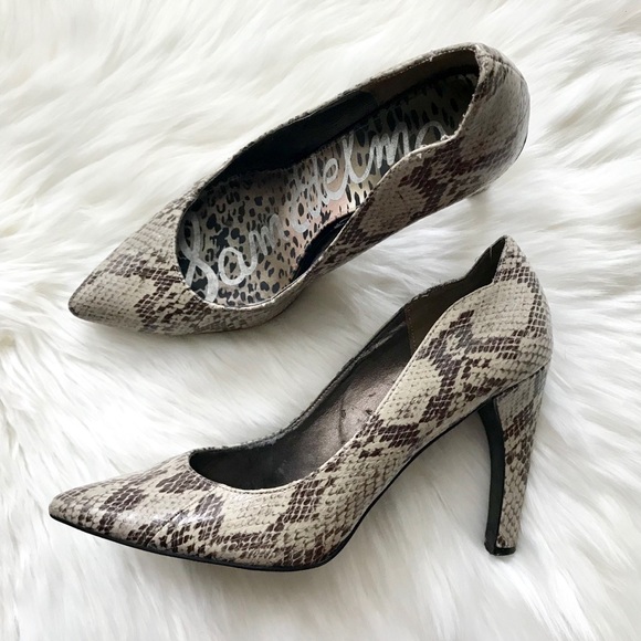 Sam Edelman Python Heels - Picture 3 of 7